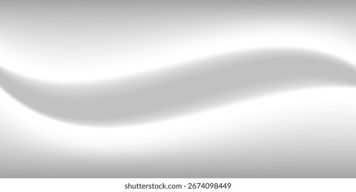 Fondo abstracto de la onda blanca de plata gris oscuro negro para el diseño. Onda ligera, línea ondulada. ilustración