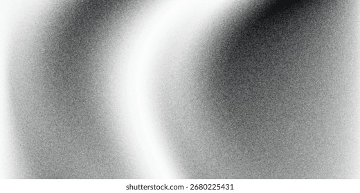 Fondo abstracto de la onda blanca de plata gris oscuro negro para el diseño. Onda ligera, línea ondulada. Gradiente de Ombre. 