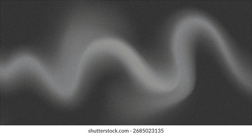 Fondo abstracto de la onda blanca de plata gris oscuro negro para el diseño. Onda ligera, línea ondulada. Gradiente ombre.eps10