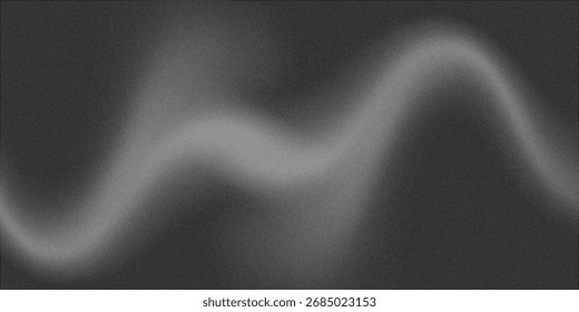 Fondo abstracto de la onda blanca de plata gris oscuro negro para el diseño. Onda ligera, línea ondulada. Gradiente ombre.eps10