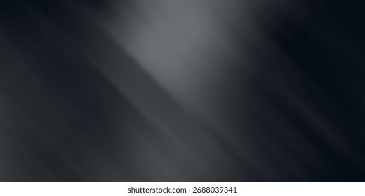 Fondo abstracto de la onda blanca de plata gris oscuro negro para el diseño. Onda ligera, línea ondulada. Gradiente de Ombre. Ruido grano áspero grungy metal cepillado metálico