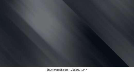 Fondo abstracto de la onda blanca de plata gris oscuro negro para el diseño. Onda ligera, línea ondulada. Gradiente de Ombre. Ruido grano áspero grungy metal cepillado metálico