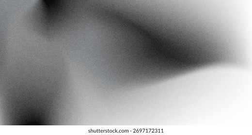 Fondo abstracto de la onda blanca de plata gris oscuro negro para el diseño. Onda ligera, línea ondulada. Gradiente de Ombre.