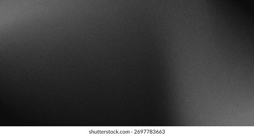 Fondo abstracto de la onda blanca de plata gris oscuro negro para el diseño. Onda ligera, línea ondulada. Gradiente de Ombre. Ruido áspero grano grungy efecto metálico cepillado. Brillo mate.