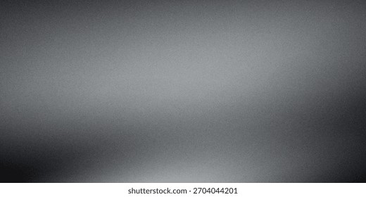 Fondo abstracto de la onda blanca de plata gris oscuro negro para el diseño. Onda ligera, línea ondulada. Gradiente de Ombre. Ruido áspero grano grungy metal cepillado efecto metálico. eps10
