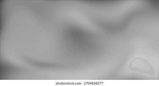 Black dark gray silver white wave abstract background for design. Light wave, wavy line. Ombre gradient. Noise rough grungy grain brushed metal metallic effect. Matte shimmer.Web banner.Wide.Panoramic