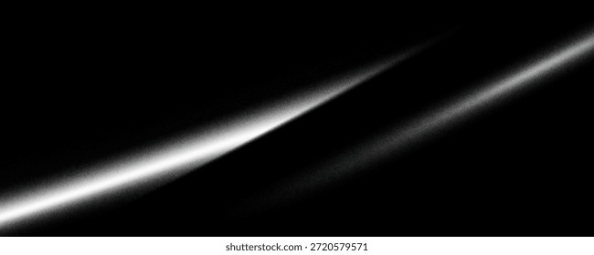 Fundo abstrato preto cinza prata branco onda para design. Onda leve, linha ondulada. Gradiente Ombre. Ruído grão grosso resmungado escovado metal efeito metálico.eps10