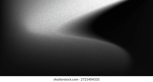 Black dark gray silver white wave abstract background for design. Light wave, wavy line. Ombre gradient.