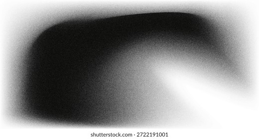 Fondo abstracto de la onda blanca de plata gris oscuro negro para el diseño. Onda ligera, línea ondulada. Gradiente de Ombre. Ruido grano áspero grungy metal cepillado metálico