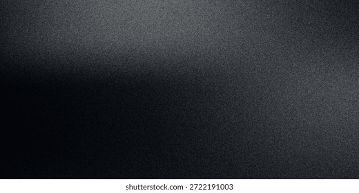 Fondo abstracto de la onda blanca de plata gris oscuro negro para el diseño. Onda ligera, línea ondulada. Gradiente de Ombre. Ruido grano áspero grungy metal cepillado metálico