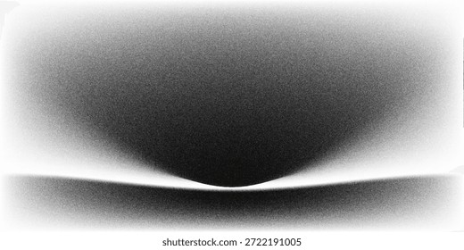Fondo abstracto de la onda blanca de plata gris oscuro negro para el diseño. Onda ligera, línea ondulada. Gradiente de Ombre. Ruido grano áspero grungy metal cepillado metálico