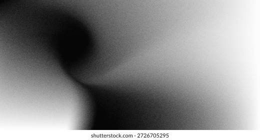 Black dark gray silver white wave abstract background for design. Light wave, wavy line. Ombre gradient. Noise rough grungy grain brushed metal metallic effect.eps10