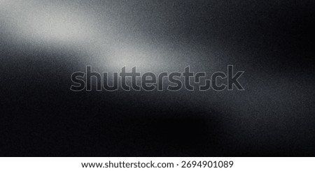 Black dark gray silver white wave abstract background for design. Light wave, wavy line. Ombre gradient. Noise rough grungy grain brushed metal metallic effect.eps10