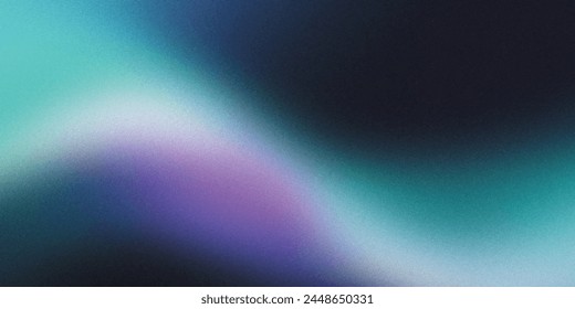 Black dark green blue purple waves , Noise intensive Holographic blend blurred smooth transitions tone empty presentation design , futuristic minimal modern luxury premium unique motion elegant page