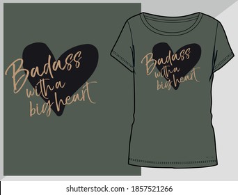 Black and dark green tees for women's and men's with fantastic chest print Designs