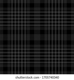 Black and Dark Grey modern tartan plaid Scottish seamless pattern.Texture from plaid, tablecloths, clothes, shirts, dresses, jacket, skirt, paper, blankets and other textile products.