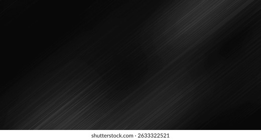 Black and dark light gray background with gradient is Surface with soft lines metal texture template abstract technology gradient diagonal background silver black sleek with gray.