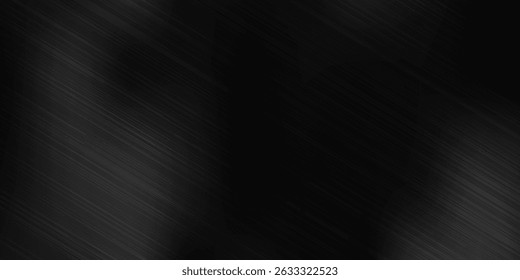 Fundo preto e cinza claro escuro com gradiente é Superfície com linhas macias metal textura modelo tecnologia abstrata gradiente fundo diagonal prata preto elegante com cinza.