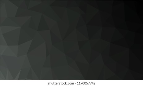 Black Dark Light   Polygonal Mosaic Background, Low Poly Style, Vector illustration, Business Design Templates
