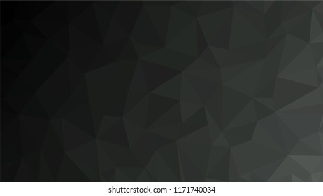 Black Dark Light   Polygonal Mosaic Background, Low Poly Style, Vector illustration, Business Design Templates