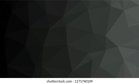 Black Dark Light   Polygonal Mosaic Background, Low Poly Style, Vector illustration, Business Design Templates
