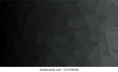 Black Dark Light   Polygonal Mosaic Background, Low Poly Style, Vector illustration, Business Design Templates