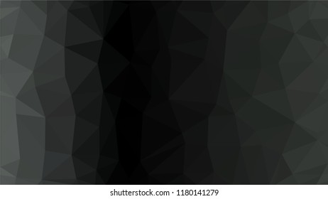 Black Dark Light   Polygonal Mosaic Background, Low Poly Style, Vector illustration, Business Design Templates