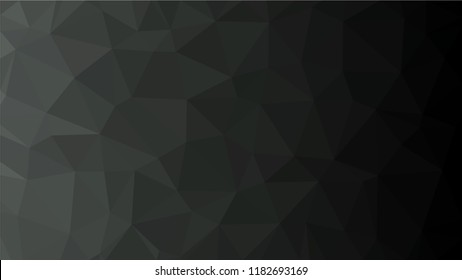 Black Dark Light   Polygonal Mosaic Background, Low Poly Style, Vector illustration, Business Design Templates