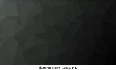 Black Dark Light   Polygonal Mosaic Background, Low Poly Style, Vector illustration, Business Design Templates