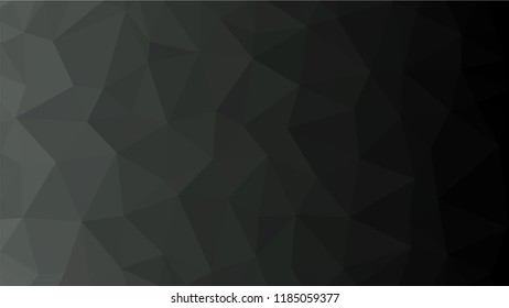 Black Dark Light   Polygonal Mosaic Background, Low Poly Style, Vector illustration, Business Design Templates
