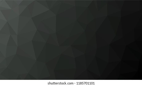 Black Dark Light   Polygonal Mosaic Background, Low Poly Style, Vector illustration, Business Design Templates