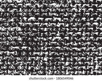 Black, dark, moody texture from textile fabric, transparent background. Grunge, shabby structure. Backdrop for overlay, montage or shading. Abstract vector illustration, eps 10. Easy to recolor.