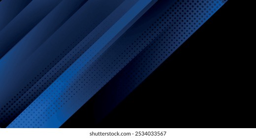 Schwarz dunkel navy blau silber abstraktes Muster Hintergrund. Geometrische Form. Linie Dreieck Winkel Falte Polygon Diamant 3D. Farbverlauf ombre. Raues Kornrauschen. Heller Schatten. Matter Schimmer. Minimum.