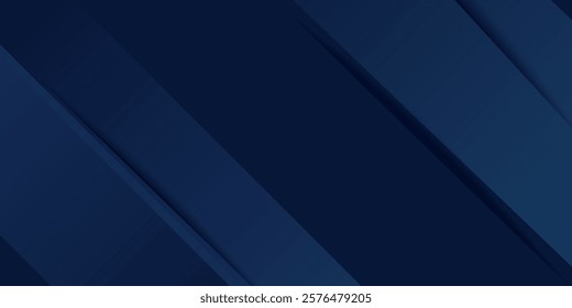 Black dark navy blue silver abstract pattern background. Geometric shape. Line triangle angle fold polygon diamond 3D. Color gradient ombre