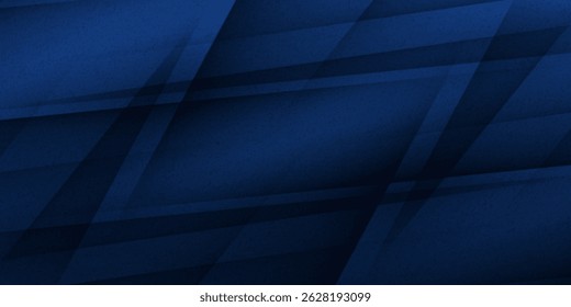 Fondo abstracto de plata azul marino oscuro negro. Forma geométrica. Línea triángulo ángulo pliegue polígono diamante 3D. Gradiente de color ombre. Ruido de grano áspero. Sombra clara.
