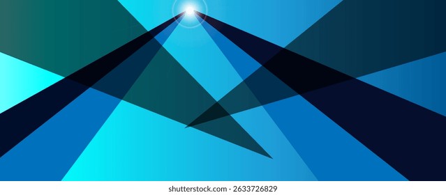 Fondo abstracto de plata azul marino oscuro negro. Forma geométrica. Línea triángulo ángulo pliegue polígono diamante 3D. Gradiente de color ombre.Vector eps10