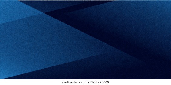 Black dark navy blue silver abstract pattern background. Geometric shape. Line triangle angle fold polygon diamond 3D. Color gradient ombre. Rough