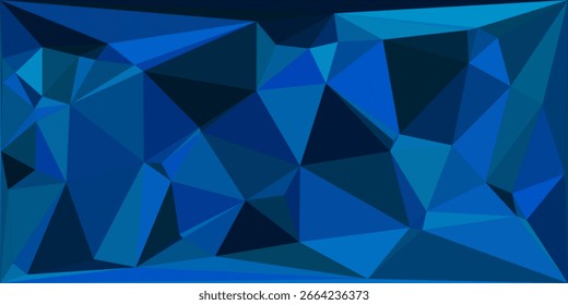 Preto azul marinho escuro azul prata abstrato padrão de fundo. Forma geométrica. Losango de polígono de dobra triangular de linha 3D. Volume do gradiente de cor. Ruído de grãos ásperos. Sombra clara. Matte shimmer. Mínimo.
