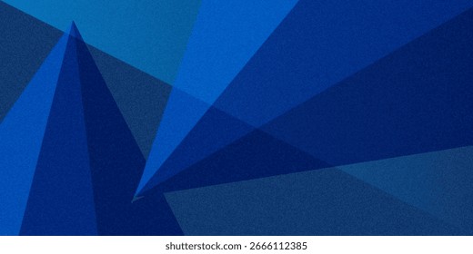 Preto azul marinho escuro azul prata abstrato padrão de fundo. Forma geométrica. Losango de polígono de dobra triangular de linha 3D. Volume do gradiente de cor. Ruído de grãos ásperos. Sombra clara. Matte shimmer. Mínimo.