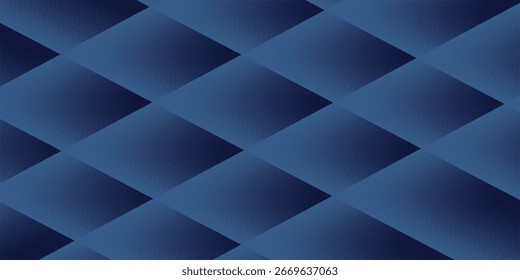 Schwarz dunkel navy blau silber abstraktes Muster Hintergrund. Geometrische Form. Linie Dreieck Falte Polygon Diamant 3D einfach abstrakt modern