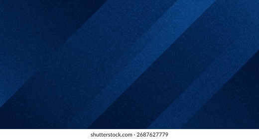 Black dark navy blue silver abstract pattern background. Geometric shape. Line triangle angle fold polygon diamond 3D. Color gradient ombre. Rough grain noise. Light shadow. Matte shimmer. Minimum.