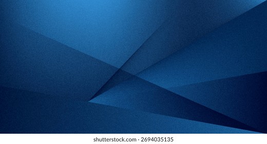 Schwarz dunkel navy blau silber abstraktes Muster Hintergrund. Geometrische Form. Linie Dreieck Winkel Falte Polygon Diamant 3D. Farbverlauf ombre. rau