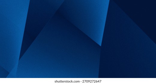 Preto azul marinho escuro azul prata abstrato padrão de fundo. Forma geométrica. Losango de polígono de dobra triangular de linha 3D. Volume do gradiente de cor. Ruído de grãos ásperos. Sombra clara. Matte shimmer. Mínimo.