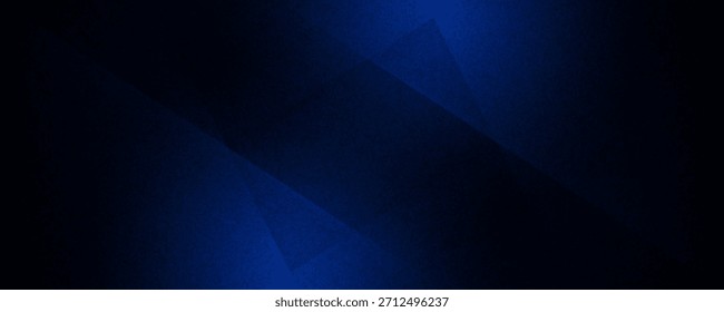 Preto azul marinho escuro azul prata abstrato padrão de fundo. Forma geométrica. Losango de polígono de dobra triangular de linha 3D. Volume do gradiente de cor. Ruído de grãos grosseiros
