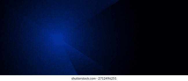 Fondo abstracto de plata azul marino oscuro negro. Forma geométrica. Línea triángulo ángulo pliegue polígono diamante 3D. Gradiente de color ombre. Ruido de grano áspero
