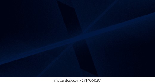 Fondo abstracto de plata azul marino oscuro negro. Forma geométrica. Línea triángulo ángulo pliegue polígono diamante 3D. Gradiente de color ombre. Ruido de grano áspero
