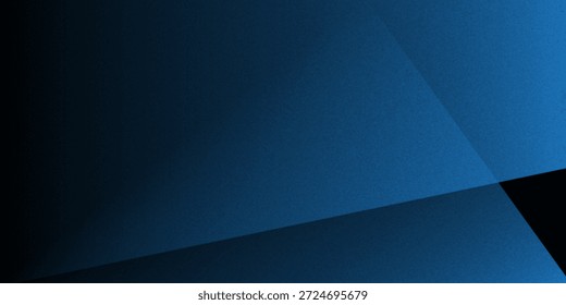 Fondo abstracto de plata azul marino oscuro negro. Forma geométrica. Línea triángulo ángulo pliegue polígono diamante 3D. Gradiente de color ombre. Ruido de grano áspero. Sombra clara. 