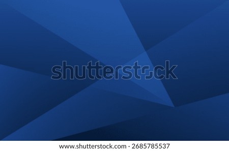 Black dark navy blue silver abstract pattern background. Geometric shape. Line triangle angle fold polygon diamond 3D. Color gradient ombre. Vector background.