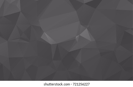 Black Dark  Polygonal Low Pattern. Geometric Pattern.Repeating pattern with triangle shapes.Seamless texture for your design.Repeating pattern