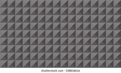 Black Dark Triangular Seamless Texture. EPS10 Vector